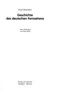 Tapa de Geschichte des deutschen Fernsehens