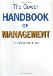 Tapa de The Gower handbook of management / edited by Dennis Lock