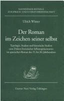 Tapa de Der Roman im Zeichen seiner Selbst