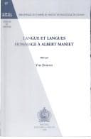 Tapa de Langue et langues