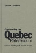 Tapa de Constructing the Quebec referendum