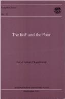 Tapa de The IMF and the poor