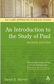 Tapa de An Introduction to the Study of Paul (T&T Clark Approaches to Biblical Studies)