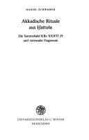 Tapa de Akkadische Rituale aus Ḫattus̆a