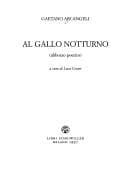 Tapa de Al gallo notturno