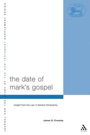 Tapa de The date of Mark's Gospel