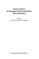 Tapa de Korea's choices in emerging global competition and cooperation