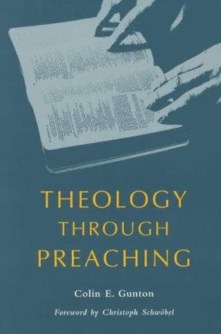 Tapa de Theology through preaching