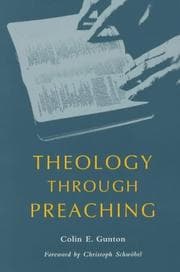 Tapa de Theology through preaching