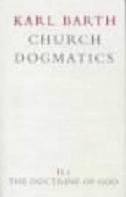 Tapa de The Doctrine of God (Church Dogmatics, vol. 2, pt. 1)