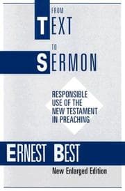 Tapa de From Text to Sermon