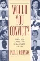 Tapa de Would you convict?