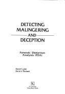 Tapa de Detecting malingering and deception