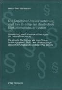 Tapa de Die Kapitallebensversicherung und ihre Erträge im deutschen Einkommensteuersystem