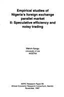 Tapa de Empirical studies of Nigeria's foreign exchange parallel market II