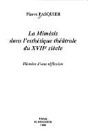 Tapa de La mimèsis dans l'esthétique théâtrale du XVIIe siècle