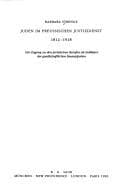 Tapa de Juden im preussischen Justizdienst 1812-1918