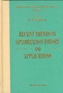 Tapa de Recent trends in optimization theory and applications