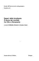 Tapa de Saperi della borghesia e storia dei concetti fra Otto e Novecento