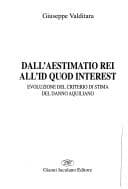 Tapa de Dall'aestimatio rei all'id quod interest