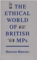 Tapa de The ethical world of British MPs