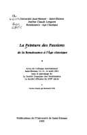 Tapa de La peinture des passions