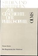 Tapa de Die Hegemonie der Moderne