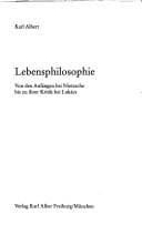 Tapa de Lebensphilosophie