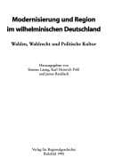 Tapa de Modernisierung und Region im wilhelminischen Deutschland