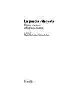 Tapa de La parola ritrovata