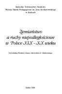 Tapa de Ziemiaństwo a ruchy niepodległościowe w Polsce XIX-XX wieku
