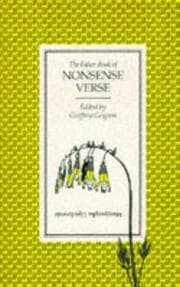 Tapa de The Faber Book of Nonsense Verse