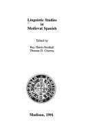 Tapa de Linguistic studies in medieval Spanish