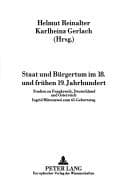 Tapa de Staat und Bürgertum im 18. und frühen 19. Jahrhundert