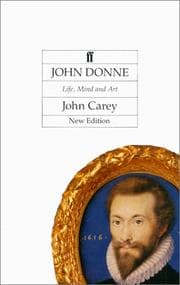 Tapa de John Donne, life, mind, and art