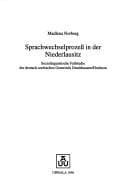 Tapa de Sprachwechselprozess in der Niederlausitz