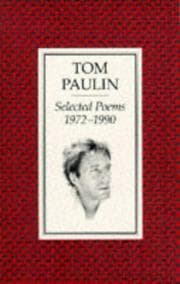 Tapa de Selected poems, 1972-1990