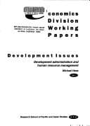 Tapa de Development administration and human resource management