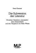 Tapa de Die Subversion der Literatur
