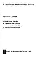 Tapa de Islamisches Recht in Theorie und Praxis