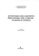 Tapa de Inventario dell'archivio preunitario del comune di Massa e Cozzile