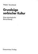 Tapa de Grundzüge sorbische Kultur