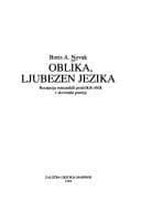 Tapa de Oblika, ljubezen jezika
