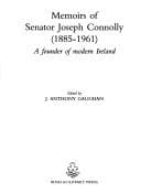 Tapa de Memoirs of Senator Joseph Connolly (1885-1961)