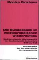 Tapa de Die Bundesbank im westeuropäischen Wiederaufbau