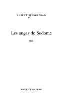 Tapa de Les anges de Sodome