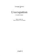 Tapa de L' occupation et autres textes