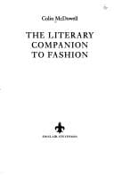 Tapa de The literary companion to fashion