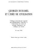 Tapa de Georges Duhamel et l'idée de civilisation
