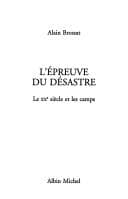 Tapa de L' épreuve du désastre